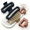 Zulfaye 3 Assorted Claw clips for women - Hair Accessories for your daily hair do