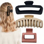 3 Assorted Claw clips for women - Hair Accessories for your daily hair do