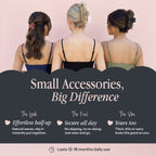 3 Assorted Claw clips for women - Hair Accessories for your daily hair do