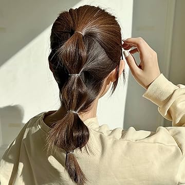 Zulfaye Clear Hair Elastics - Women Hair Accessories - 250pcs