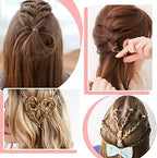 Zulfaye Clear Hair Elastics - Women Hair Accessories - 250pcs
