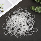 Zulfaye Clear Hair Elastics - Women Hair Accessories - 250pcs